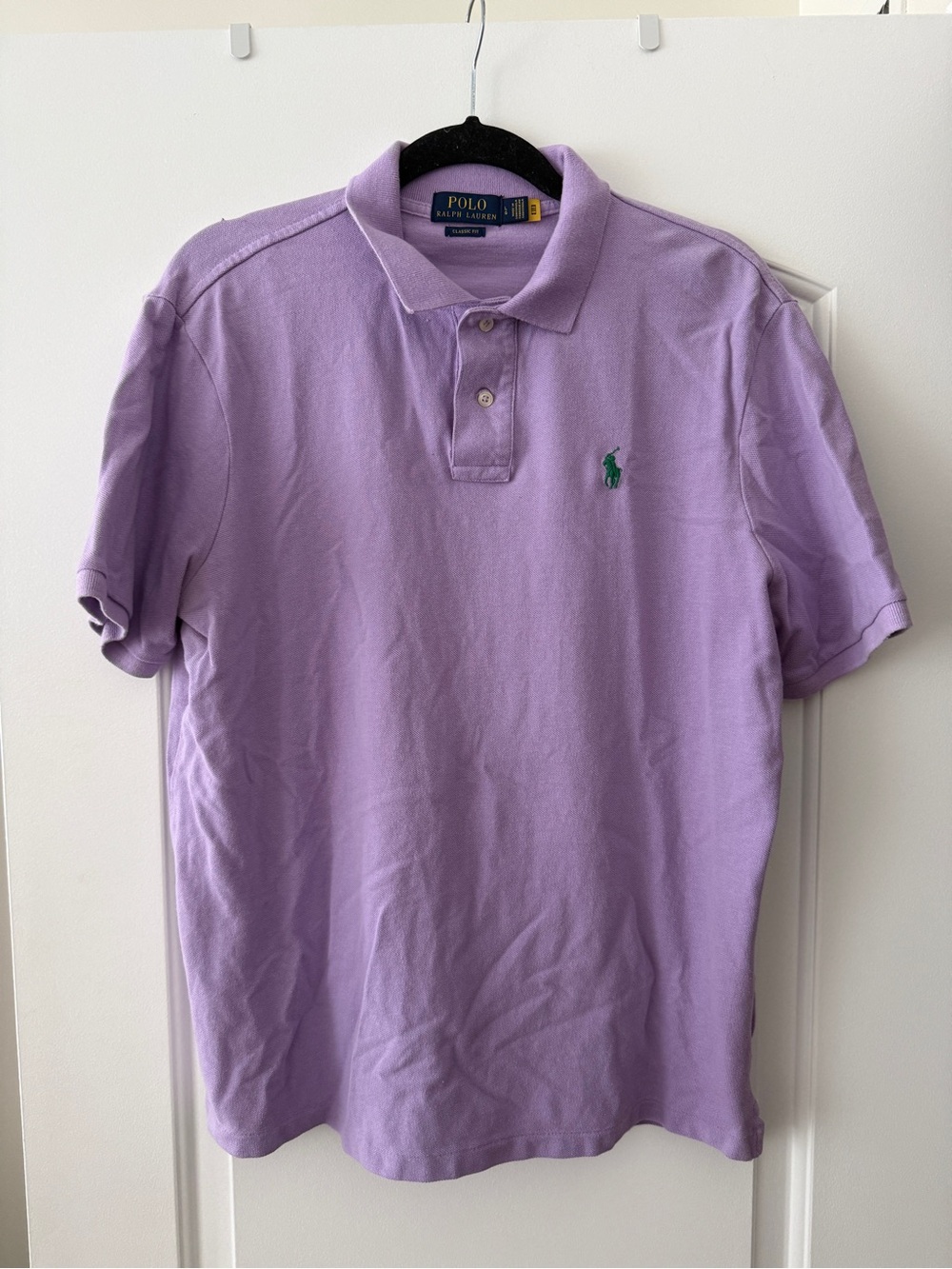 Polo by Ralph Lauren Lavender Short-Sleeve Polo with Green Pony